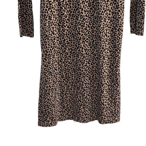Old Navy Women's Leopard Print Long Sleeve Dress Size L - Picture 7 of 15